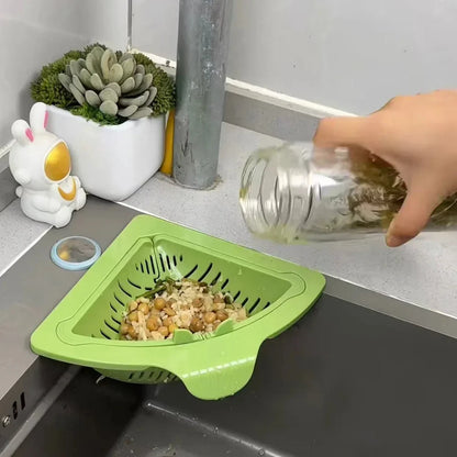 DIVERSE DEPOT™ - Kitchen Sink Corner Strainer Basket