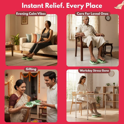 DIVERSE DEPOT™ - Dual Roller Relaxing Foot Therapy Massager