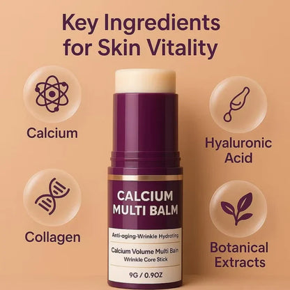 Calcium & Collagen Balm Stick | Smooth Wrinkles, Hydrate & Firm Skin