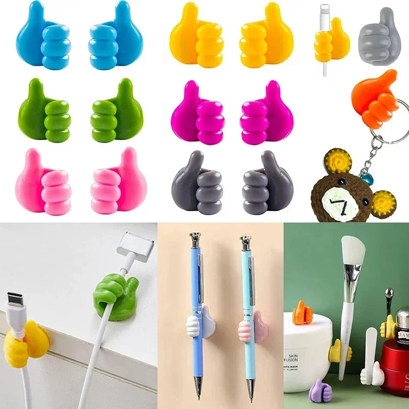 DIVERSE DEPOT™ - Silicone Cable Organizer Thumb Clips