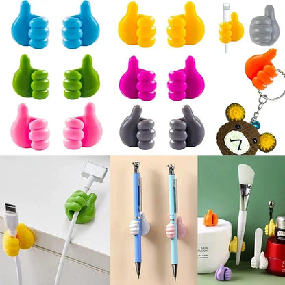 DIVERSE DEPOT™ - Silicone Cable Organizer Thumb Clips