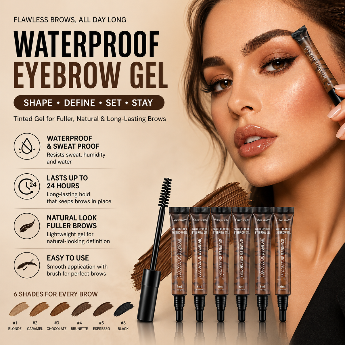 DIVERSE DEPOT™ - Waterproof Brow Definer Gel