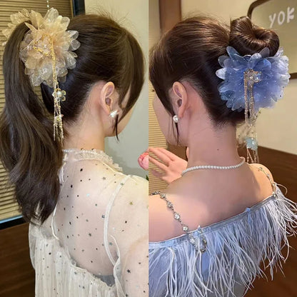DIVERSE DEPOT™ - Premium Stylish Flower Hair Clip | Imported Quality