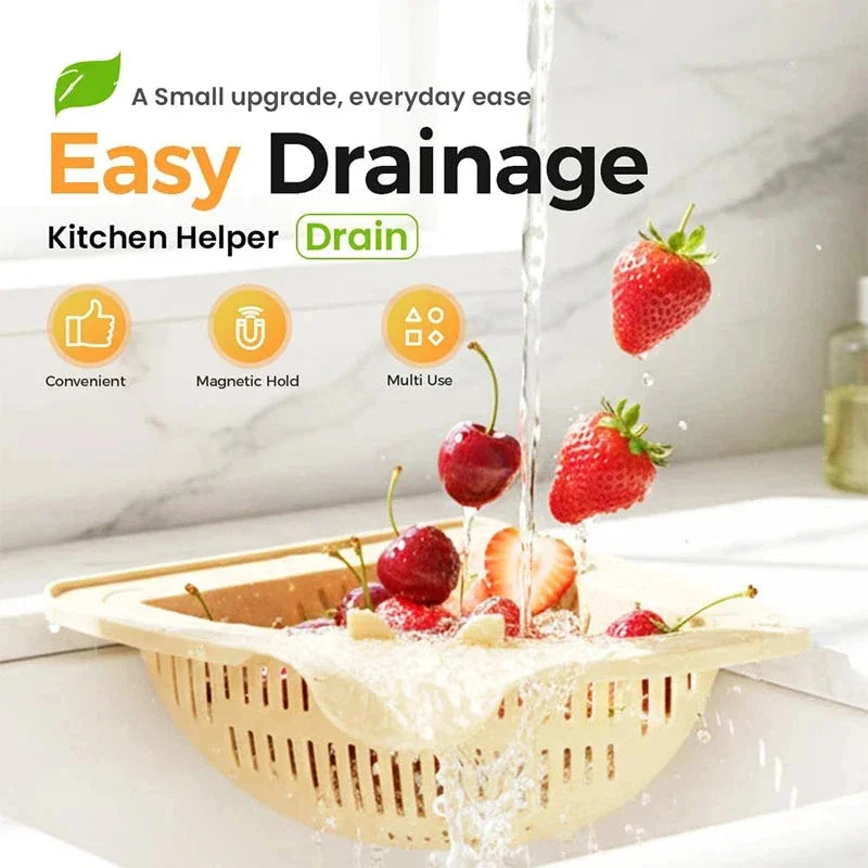 DIVERSE DEPOT™ - Kitchen Sink Corner Strainer Basket