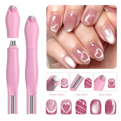 DIVERSE DEPOT™ - 3-in-1 Love Heart Nail Magnet