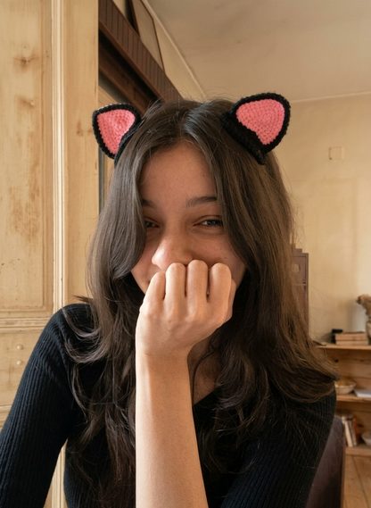 DIVERSE DEPOT™ - Cute Plush Cat Ear Hair Clips