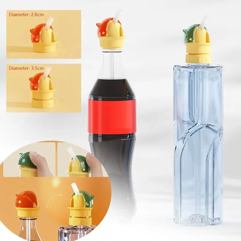 DIVERSE DEPOT™ - Safe Kids Bottle Straw Spill Proof Cap