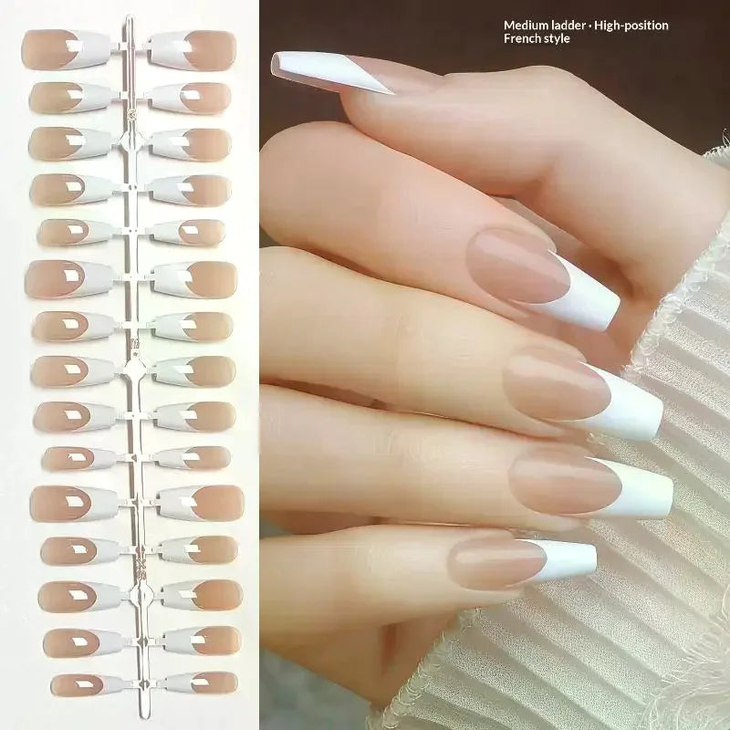 DIVERSE DEPOT™ - Elegant French Glow Nail Set