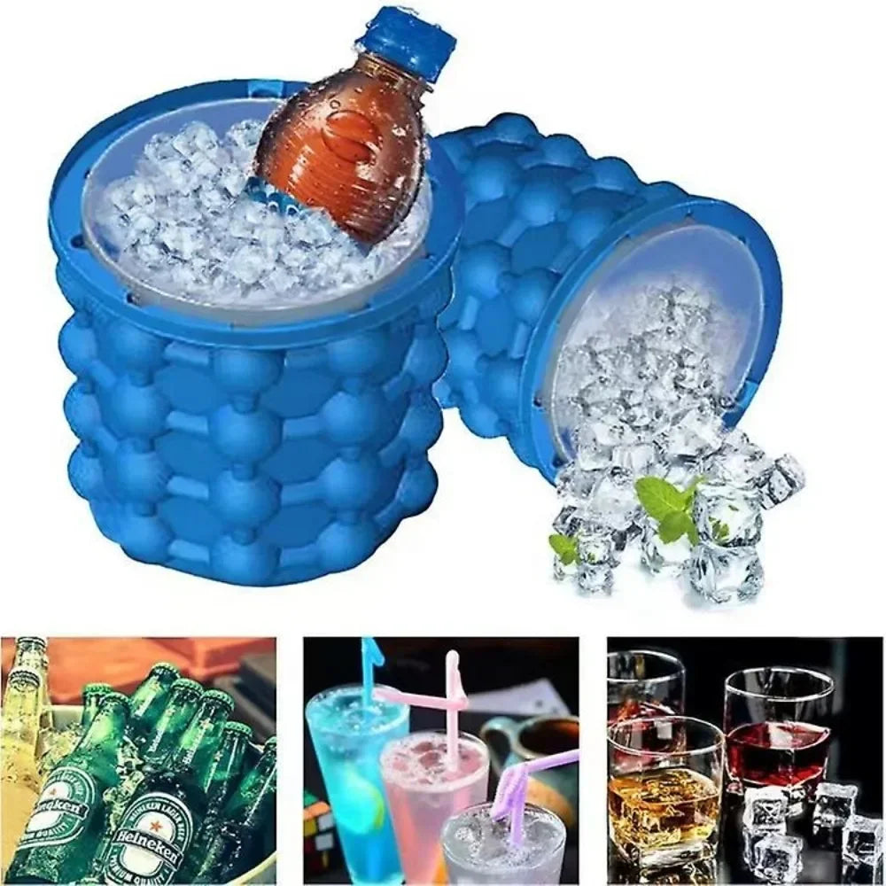 DIVERSE DEPOT™ - Quick Ice Maker Silicone Bucket