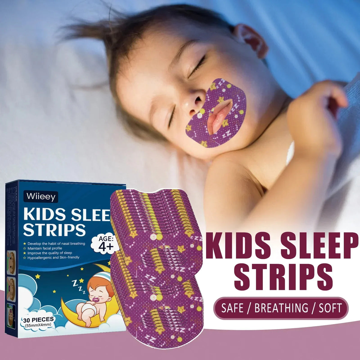 DIVERSE DEPOT™ - Kids Sleep Tape – Gentle Mouth-Closing Strips
