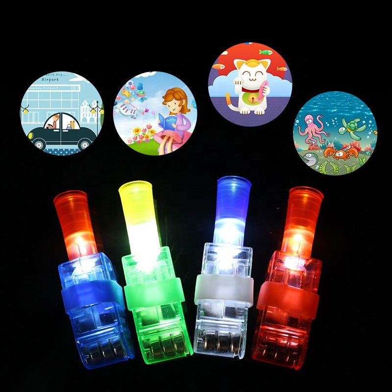 Kids Cartoon Finger Light Projector