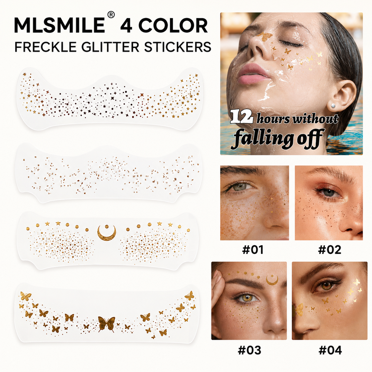DIVERSE DEPOT™ - Face Glitter Beauty Stickers
