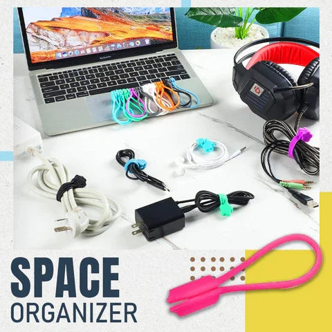 DIVERSE DEPOT™ - Magnetic Cable Organizer Reusable Tie Clips