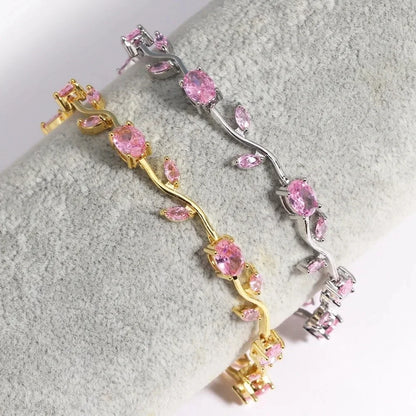 DIVERSE DEPOT™ - Elegant Crystal Flower Bracelet for Women