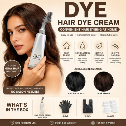 Instant Fruit Comb Natural Hair Dye Cream