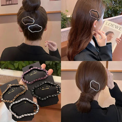 DIVERSE DEPOT™ - Rhinestone Hair Clip Stylish Bun Holder