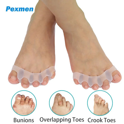 DIVERSE DEPOT™ - Soft Silicone Toe Separator & Foot Corrector