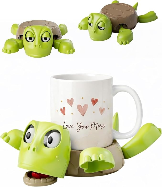 3D Printed Turtle Drink Coasters with Interactive Expression