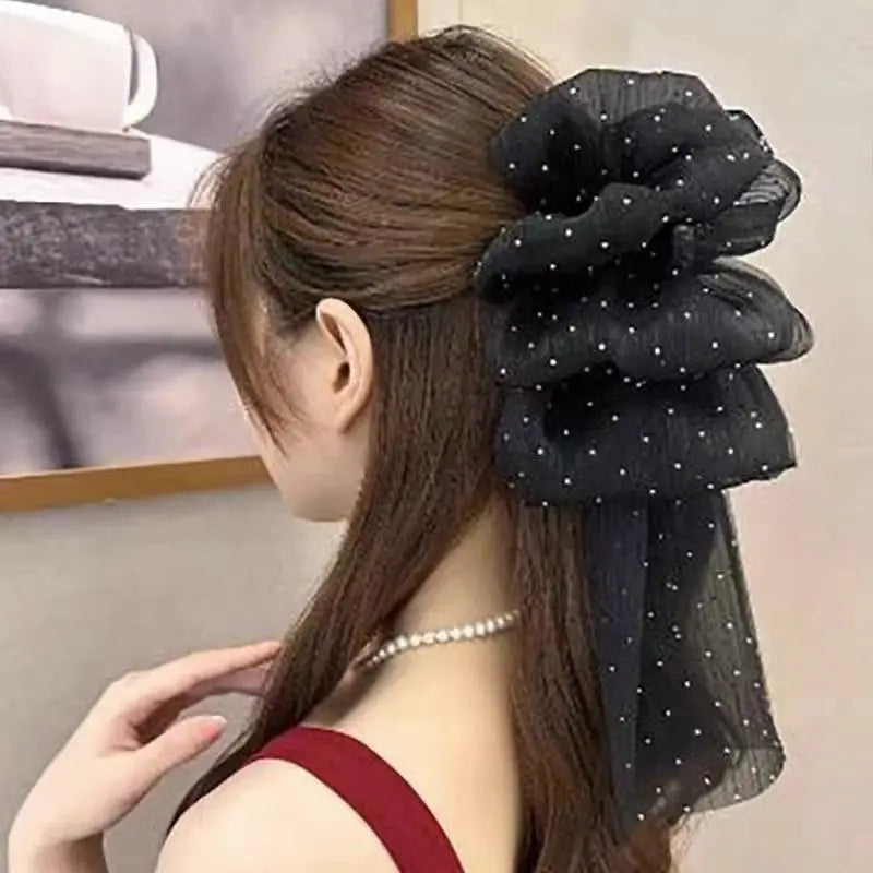 DIVERSE DEPOT™ - Sparkle Bow Hair Claw Clip