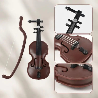 DIVERSE DEPOT™ - Mini Violin Toy Music Playing Model