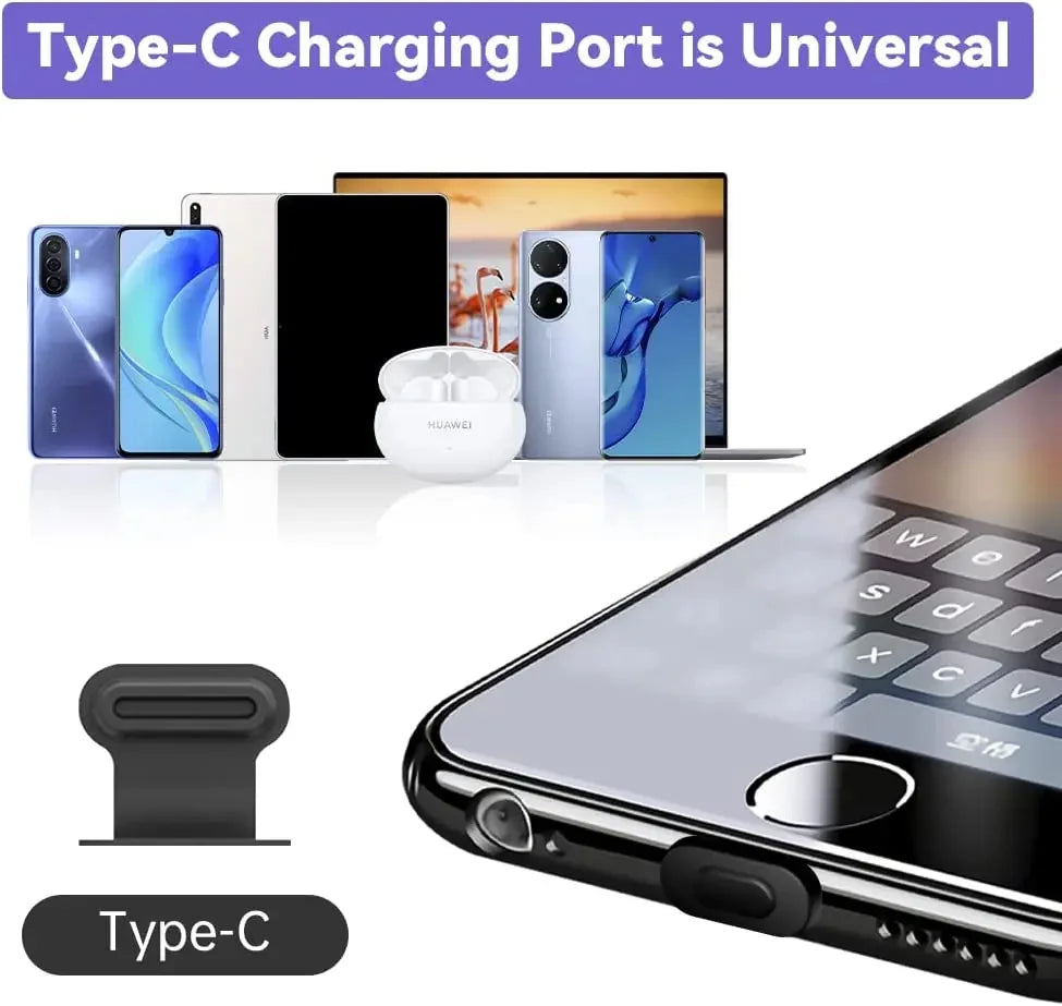 DIVERSE DEPOT™ - Phone Charging Port Dust Protector