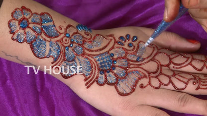 DIVERSE DEPOT™ - Sparkle Shine Glitter Mehndi Set