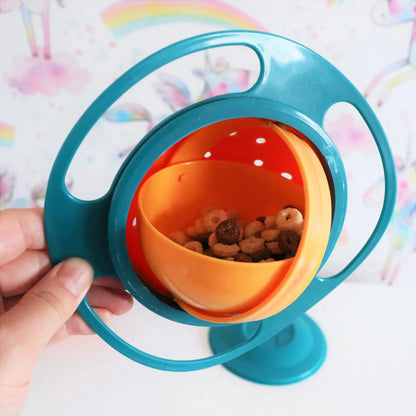 DIVERSE DEPOT™ - 360° Rotating Baby Gyro Snack Bowl