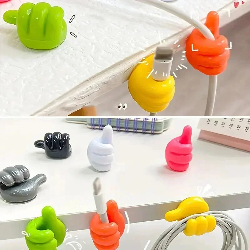 DIVERSE DEPOT™ - Silicone Cable Organizer Thumb Clips