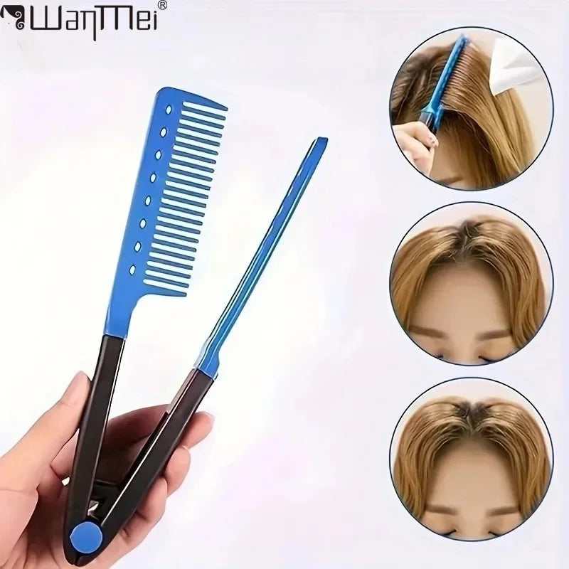 DIVERSE DEPOT™ - V Shape Hair Straightening Comb