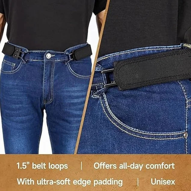 DIVERSE DEPOT™ - Elastic No Buckle Waist Belt for Jeans