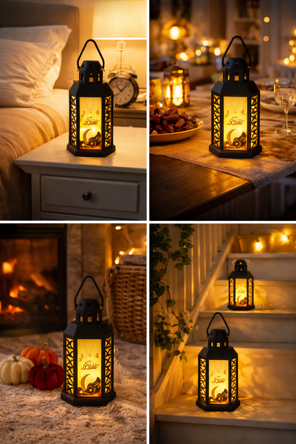 DIVERSE DEPOT™ - Luxury Royal Ramadan Glow Lantern