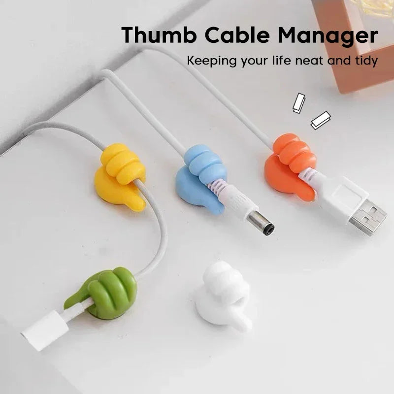 DIVERSE DEPOT™ - Silicone Cable Organizer Thumb Clips