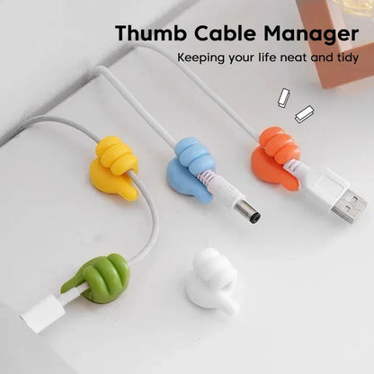 DIVERSE DEPOT™ - Silicone Cable Organizer Thumb Clips