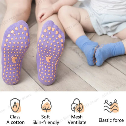 DIVERSE DEPOT™ - Kids Anti Slip Floor Socks Safe Grip