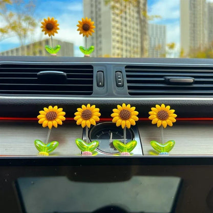 DIVERSE DEPOT™ - Cute Sunflower Car Dashboard Decor