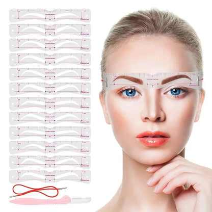 DIVERSE DEPOT™ - Perfect Eyebrow Shaping Stencil Kit