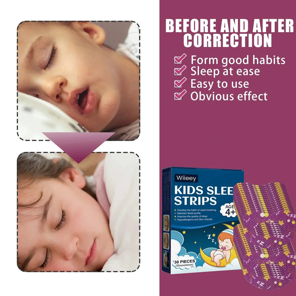 DIVERSE DEPOT™ - Kids Sleep Tape – Gentle Mouth-Closing Strips