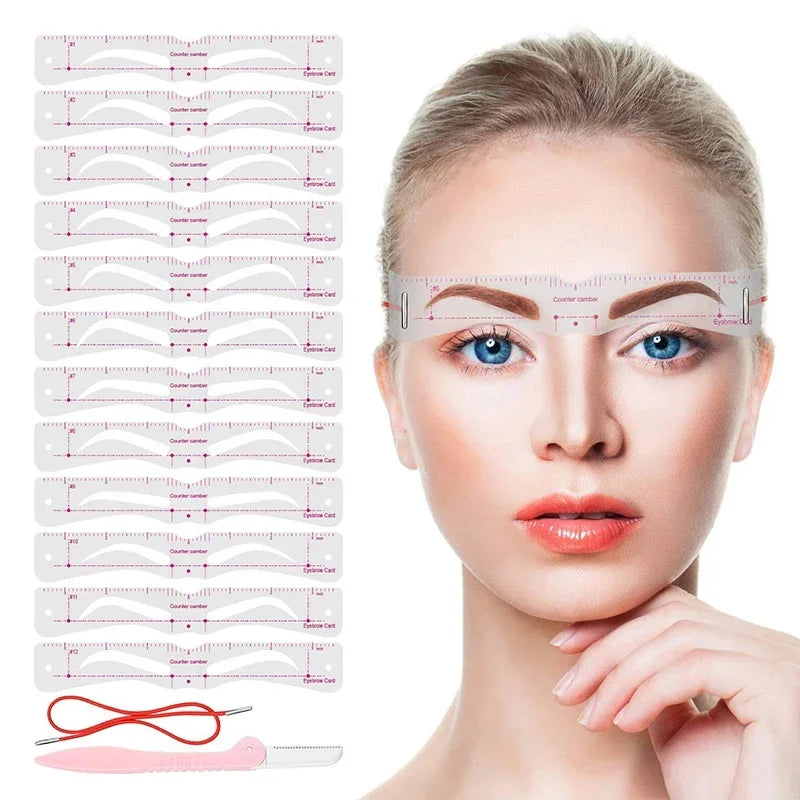 DIVERSE DEPOT™ - Perfect Eyebrow Shaping Stencil Kit