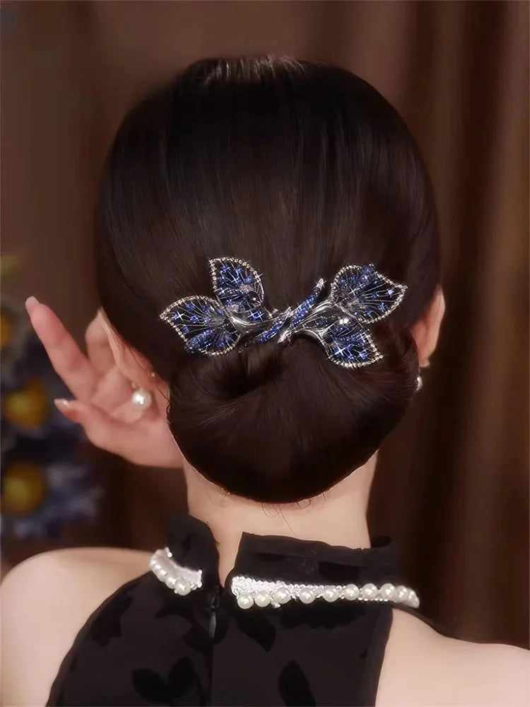 DIVERSE DEPOT™ - Elegant Crystal Butterfly Hair Band