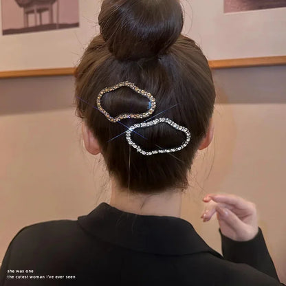 DIVERSE DEPOT™ - Rhinestone Hair Clip Stylish Bun Holder