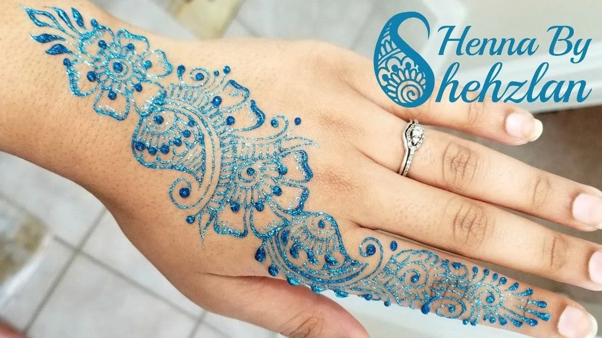 DIVERSE DEPOT™ - Sparkle Shine Glitter Mehndi Set