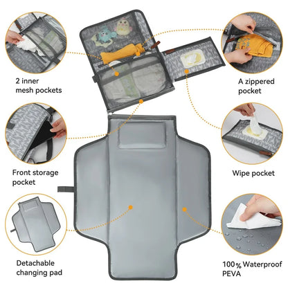 DIVERSE DEPOT™ - Foldable Baby Diaper Changing Mat