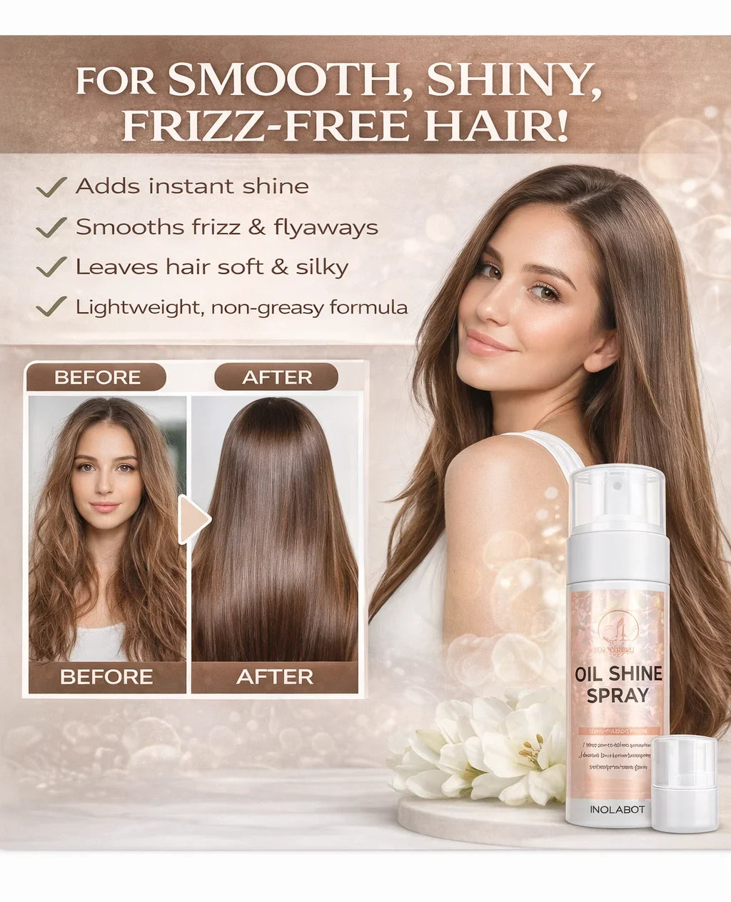 DIVERSE DEPOT™ - Instant Shine Hair Finishing Spray | Imported Quality