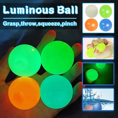 DIVERSE DEPOT™ - Glow Sticky Wall Ceiling Ball Toy