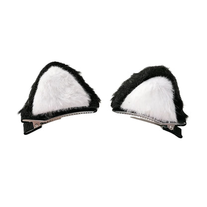 DIVERSE DEPOT™ - Cute Plush Cat Ear Hair Clips