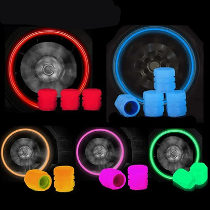 DIVERSE DEPOT™ - Night Glow Tire Valve Caps