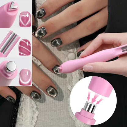 DIVERSE DEPOT™ - 3-in-1 Love Heart Nail Magnet