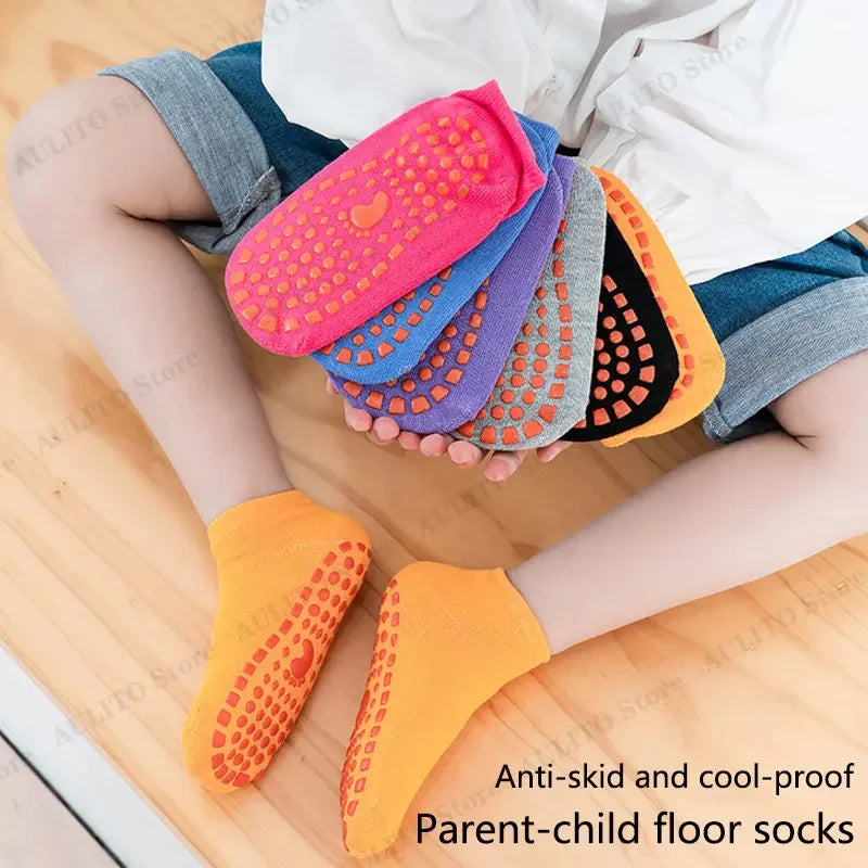 DIVERSE DEPOT™ - Kids Anti Slip Floor Socks Safe Grip