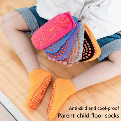 DIVERSE DEPOT™ - Kids Anti Slip Floor Socks Safe Grip
