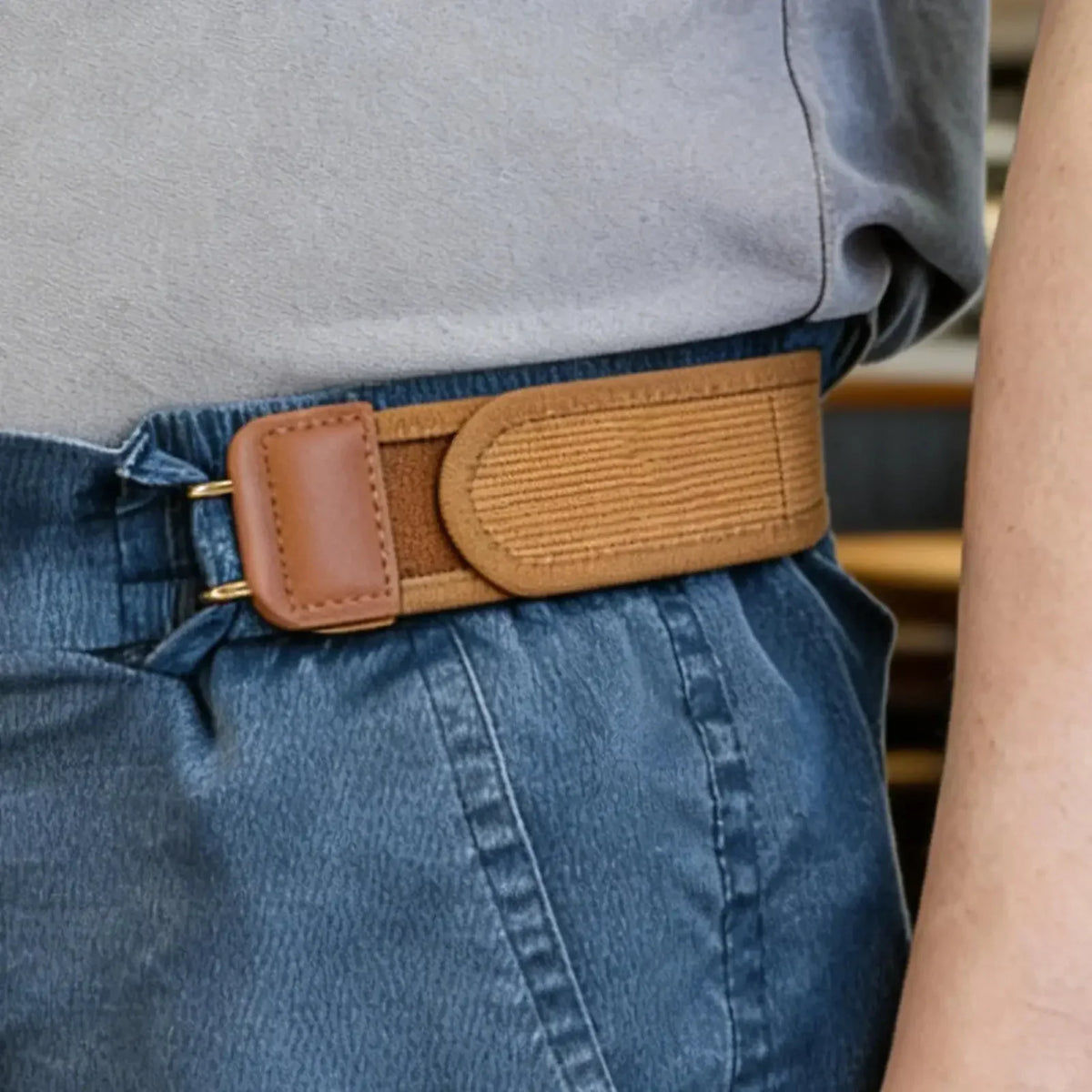DIVERSE DEPOT™ - Elastic No Buckle Waist Belt for Jeans